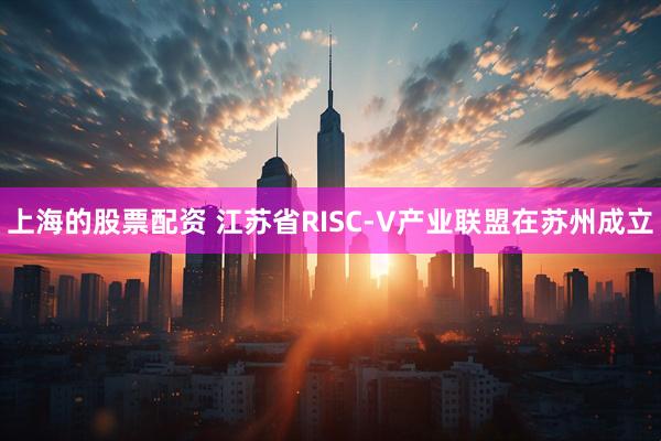 上海的股票配资 江苏省RISC-V产业联盟在苏州成立